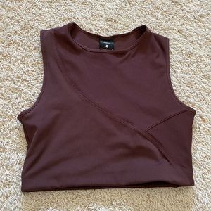 Burgundy Nike Tank Crop Top Size Medium